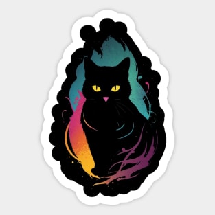 Cat Silhouette Sticker